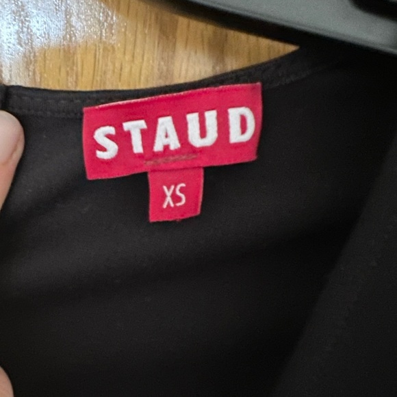 STAUD Black Long Sleeve Dress - Picture 4 of 4